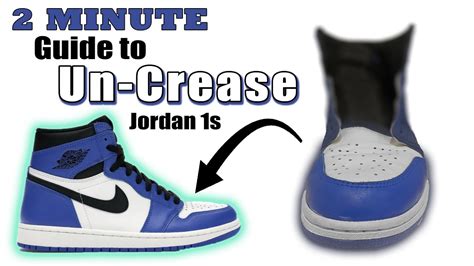 how to uncrease jordan 1.